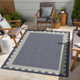 Sunshine GC_HAR2013 Blue 7 ft. 10 in. x 10 ft. 3 in. Indoor/Outdoor Area Rug