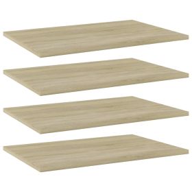 Bookshelf Boards 4 pcs Sonoma Oak 23.6"x15.7"x0.6" Engineered Wood