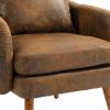 COOLMORE Wood Frame Armchair, Modern Accent Chair Lounge Chair for Living Room