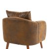 COOLMORE Wood Frame Armchair, Modern Accent Chair Lounge Chair for Living Room