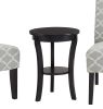 Modern Style 3pc Set Living Room Furniture 1 Side Table and 2 Chairs Gray Fabric Upholstery Wooden Legs