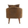 COOLMORE Wood Frame Armchair, Modern Accent Chair Lounge Chair for Living Room