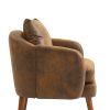 COOLMORE Wood Frame Armchair, Modern Accent Chair Lounge Chair for Living Room