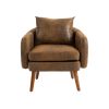 COOLMORE Wood Frame Armchair, Modern Accent Chair Lounge Chair for Living Room