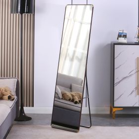 The 4th generation floor standing full-length mirror. wall mirror, bathroom makeup mirror, bedroom foyer, clothing store, wall mounted. 60 "* 16.5" (Color: as Pic)